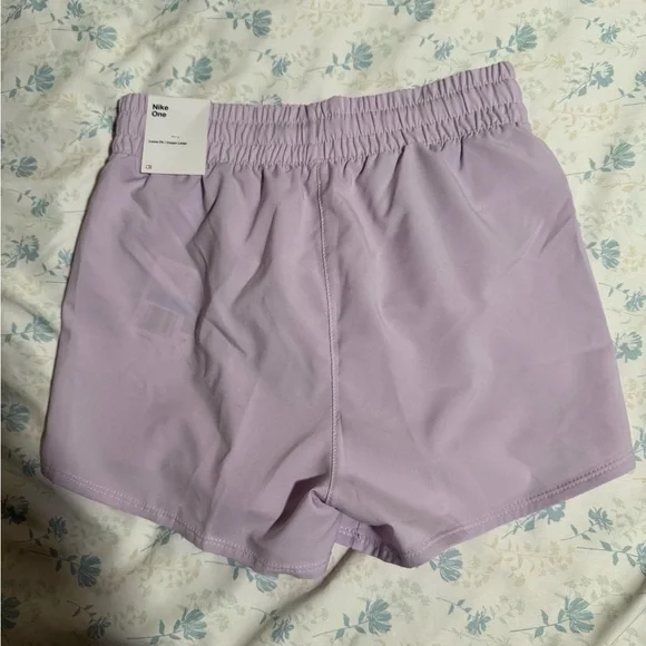 Nike Kids Light Purple Sports Shorts - Picture 3 of 5